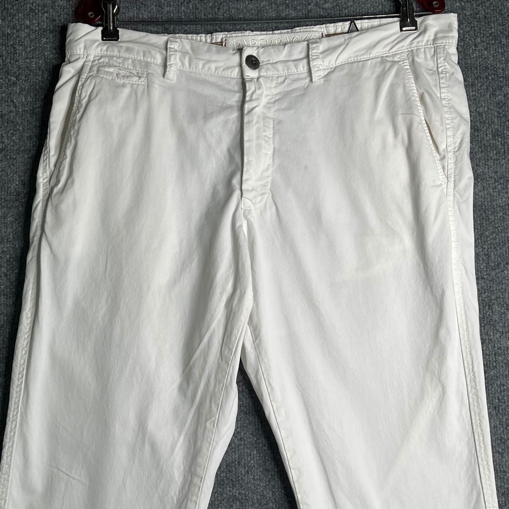 Paperbacks Mens PT 205 White Cotton Chino Pants Straight Leg Size 34 Made in USA - Picture 2 of 13
